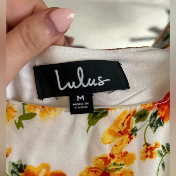 Lulu’s Day Date floral tie back dress - Picture 2 of 4